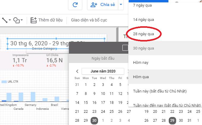 Cách thêm date range (phạm vi ngày) vào báo cáo Google Data Studio